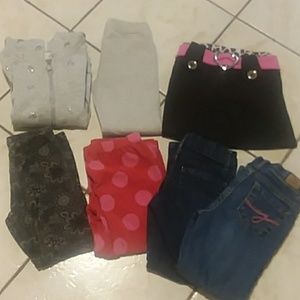 7 piece girls clothing set. 5 and 6 T
